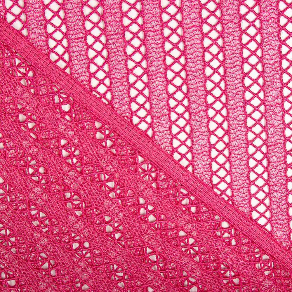 Guipure Rayé Fuchsia - Ribes y Casals