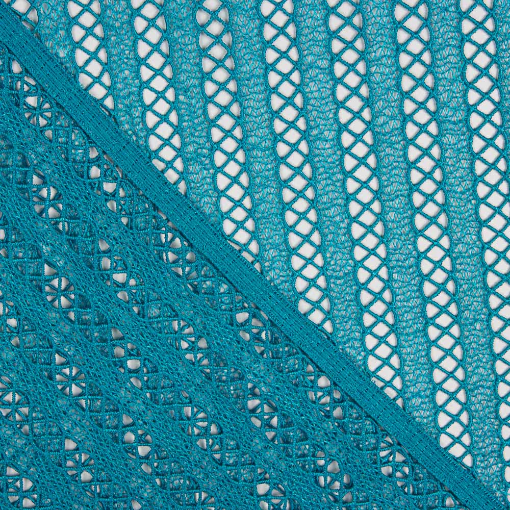 Guipure Rayée Turquoise - Ribes y Casals