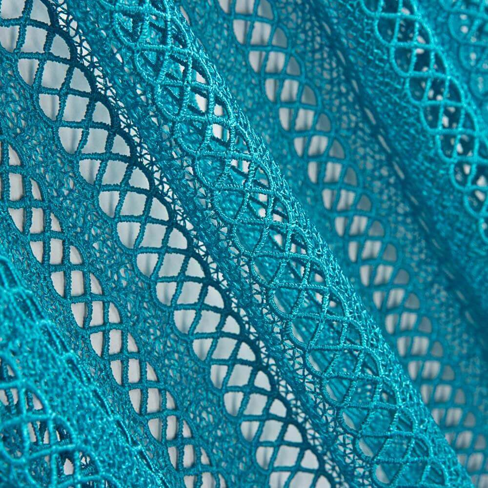 Guipure Rayée Turquoise - Ribes y Casals