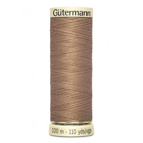 Fils Gütermann 100 m, couleur 139, marron clair - Ribes y Casals