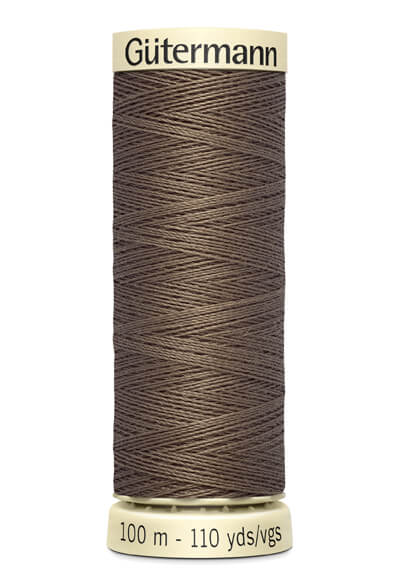 Fils Gütermann 100 m, couleur 209, marron - Ribes y Casals