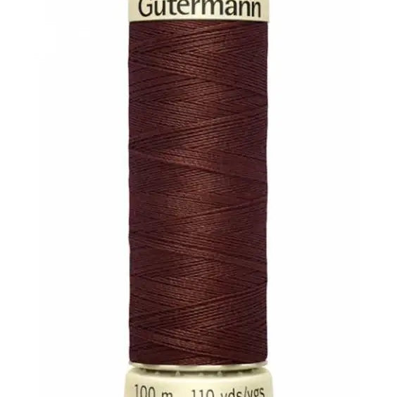 Fils Gütermann 100 m, couleur 230, marron châtain - Ribes y Casals
