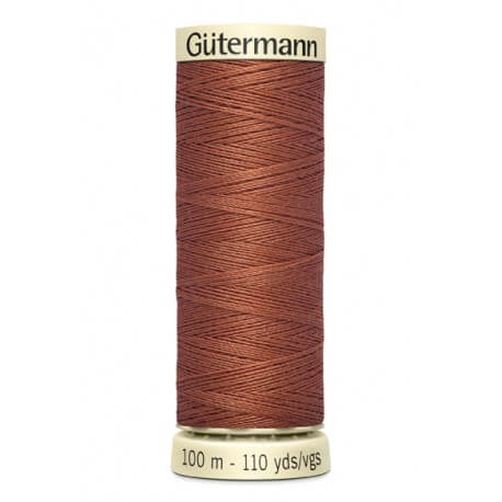 Fils Gütermann 100 m, couleur 847, marron tuile - Ribes y Casals