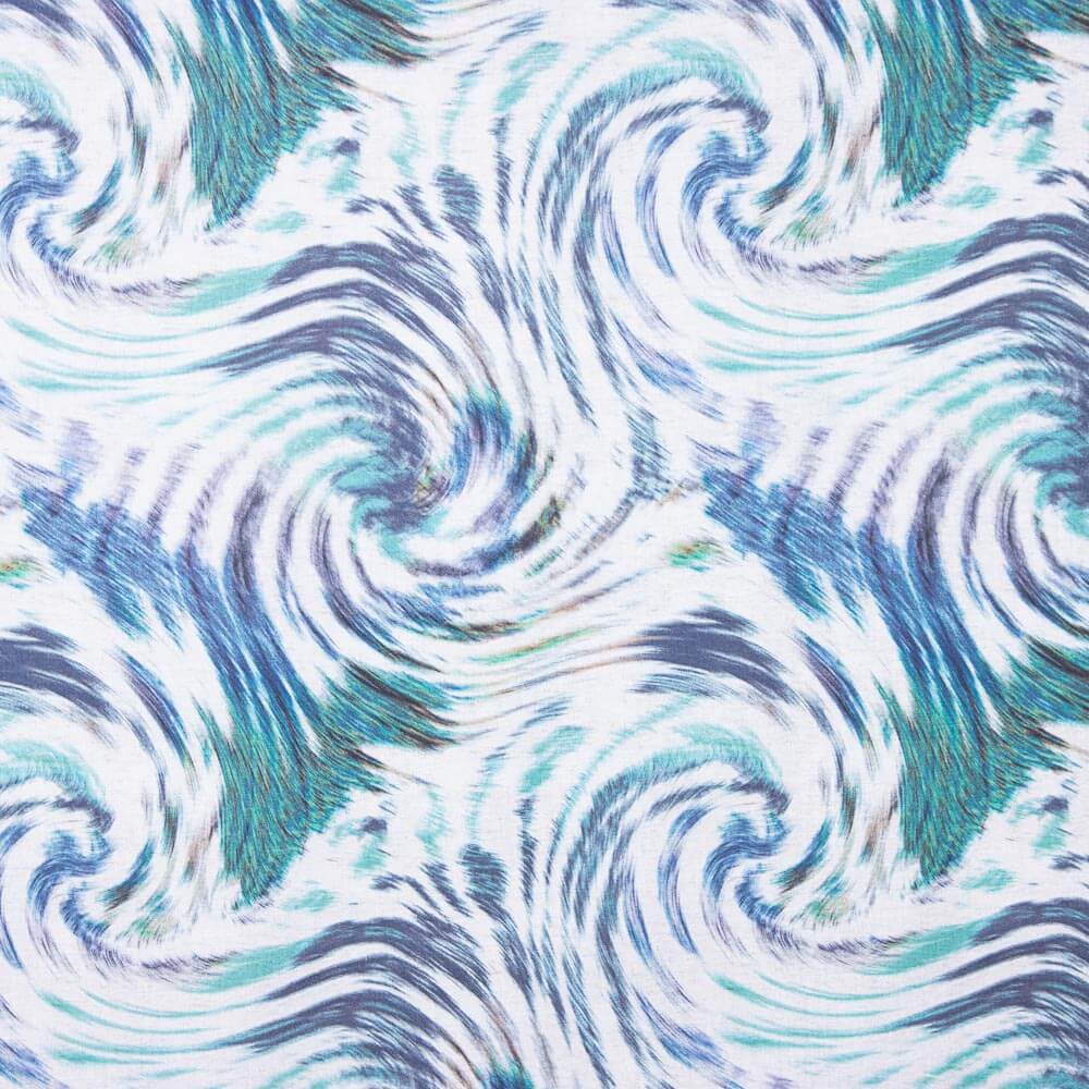 Demi Panama Bleu Abstrait - Ribes y Casals