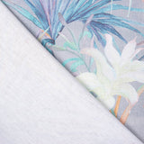 Demi Panama Bleu Feuilles Palmier - Ribes y Casals