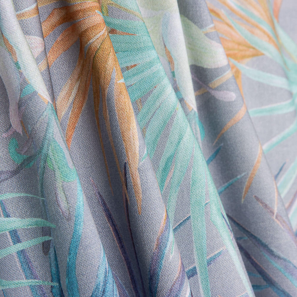 Demi Panama Bleu Feuilles Palmier - Ribes y Casals