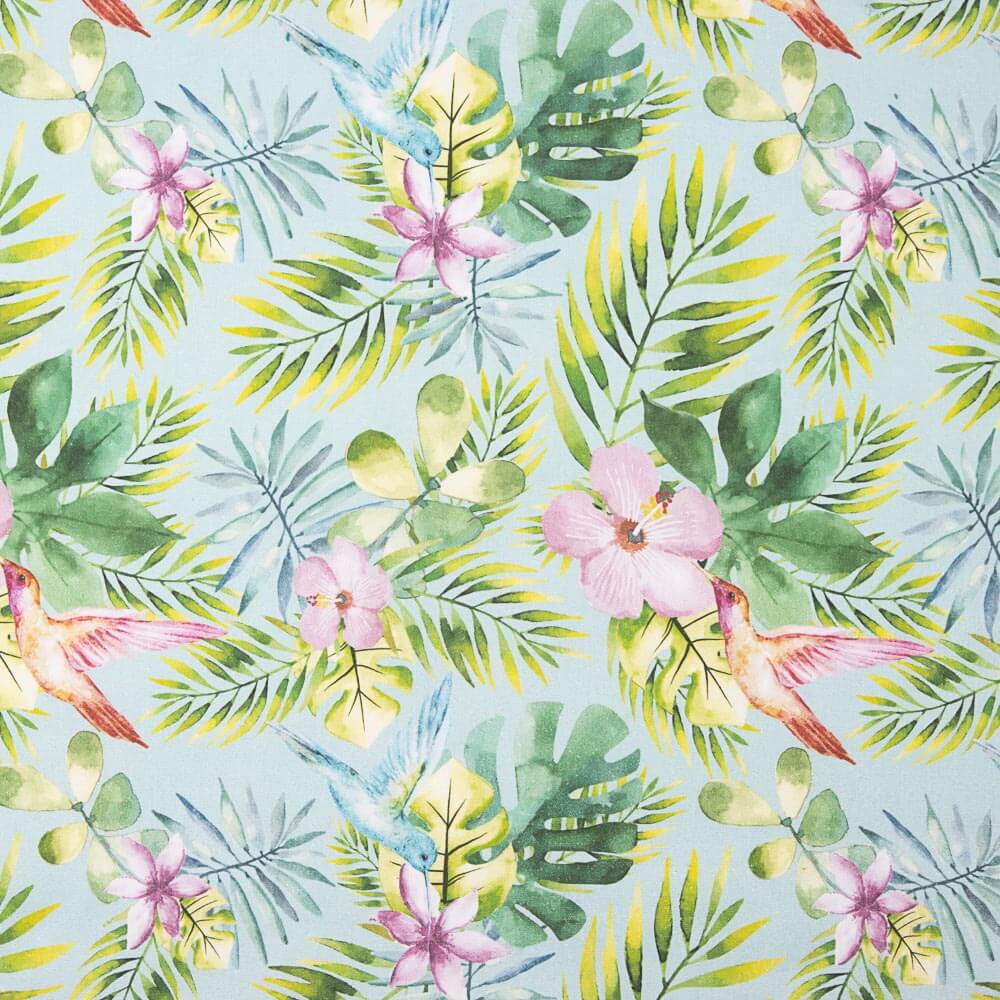 Tableau imprimé Monstera bleu - Ribes y Casals