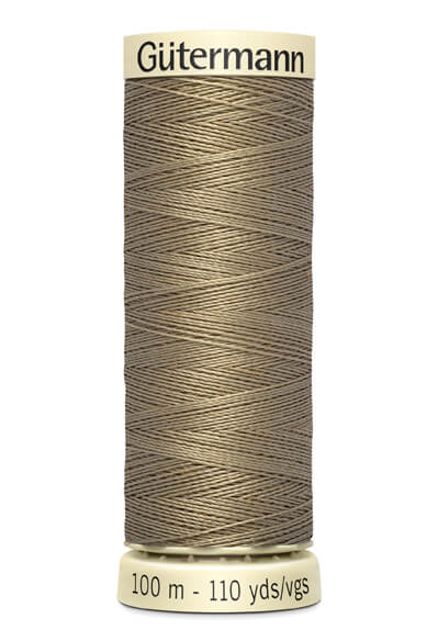 Fils Gütermann 100 m, couleur 208, marron doux - Ribes y Casals