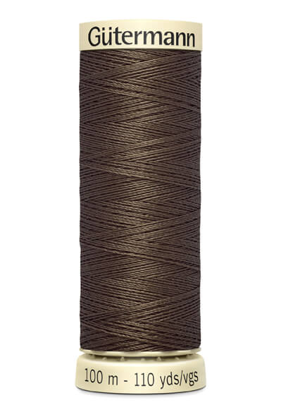 Fils Gütermann 100 m, couleur 252, marron - Ribes y Casals