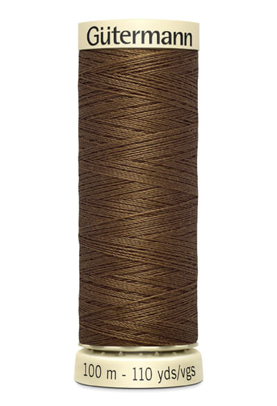 Fils Gütermann 100 m, couleur 289, marron - Ribes y Casals