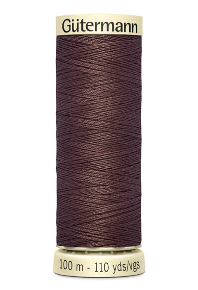 Fils Gütermann 100 m, couleur 446, marron châtain - Ribes y Casals