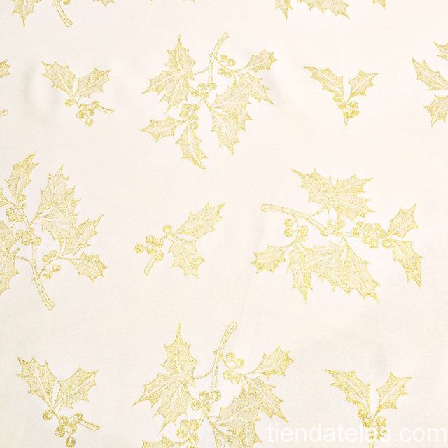 Noël Feuilles Blanc Or - Ribes y Casals