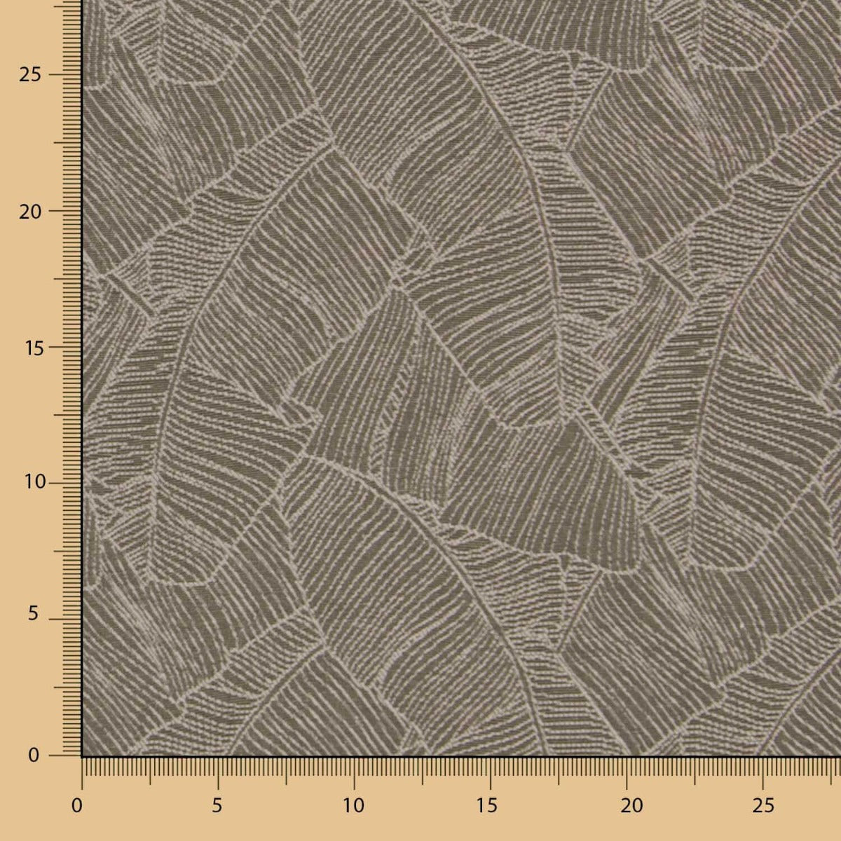 Jacquard Ameublement Feuilles Noir - Ribes y Casals