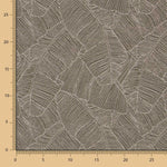 Jacquard Ameublement Feuilles Noir - Ribes y Casals