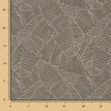 Jacquard Ameublement Feuilles Noir - Ribes y Casals