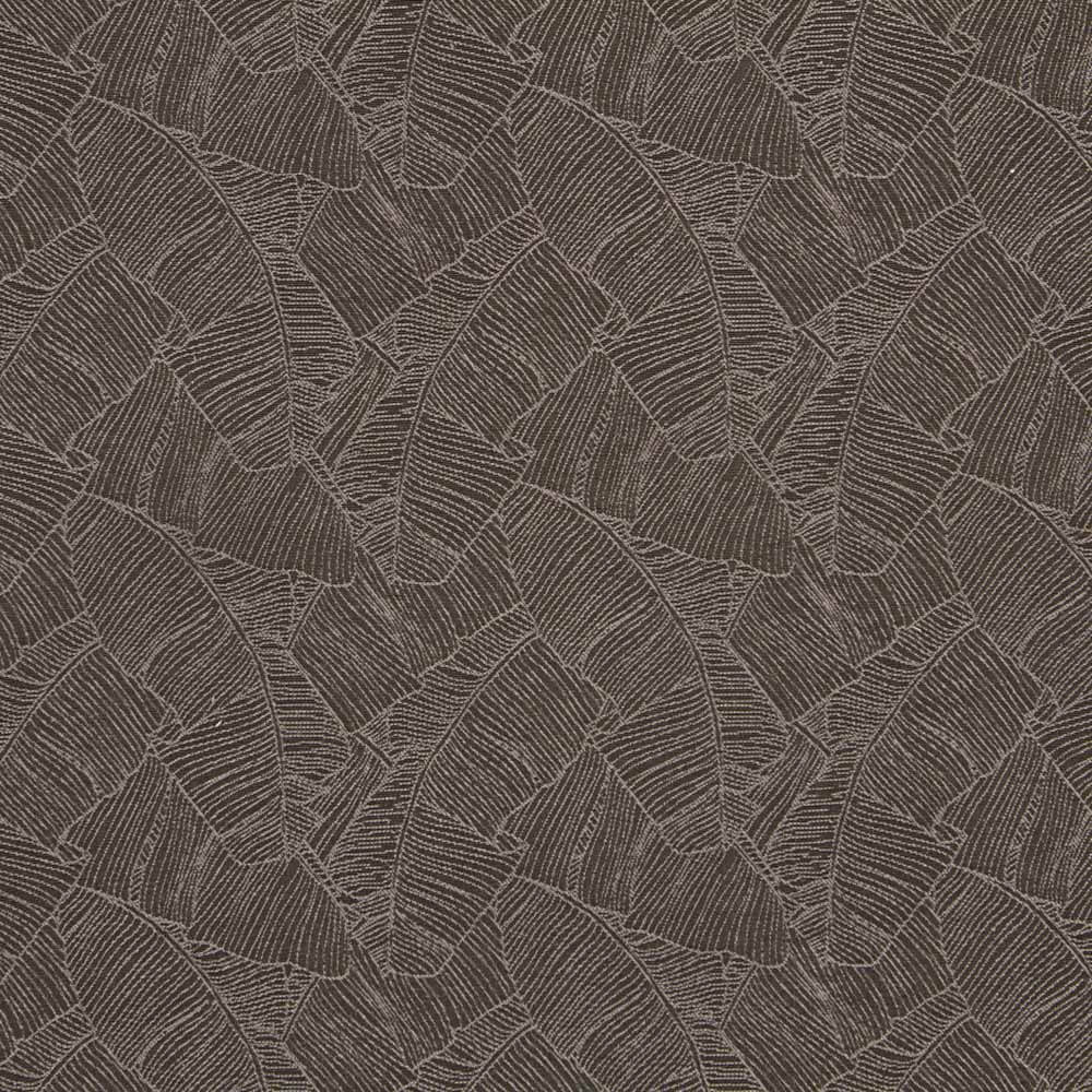 Jacquard Ameublement Feuilles Marron Foncé - Ribes y Casals