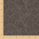 Jacquard Ameublement Feuilles Marron Foncé - Ribes y Casals