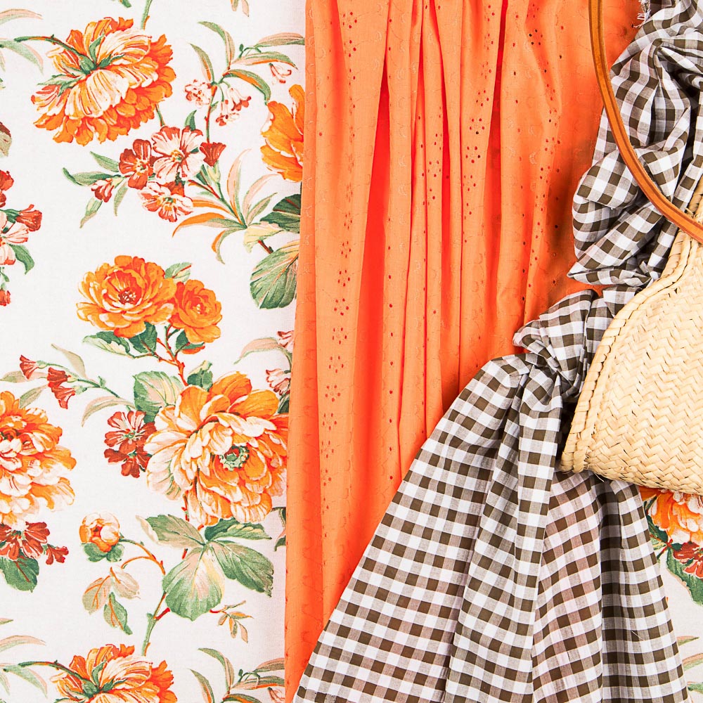 Toile Chloé Orange - Ribes y Casals