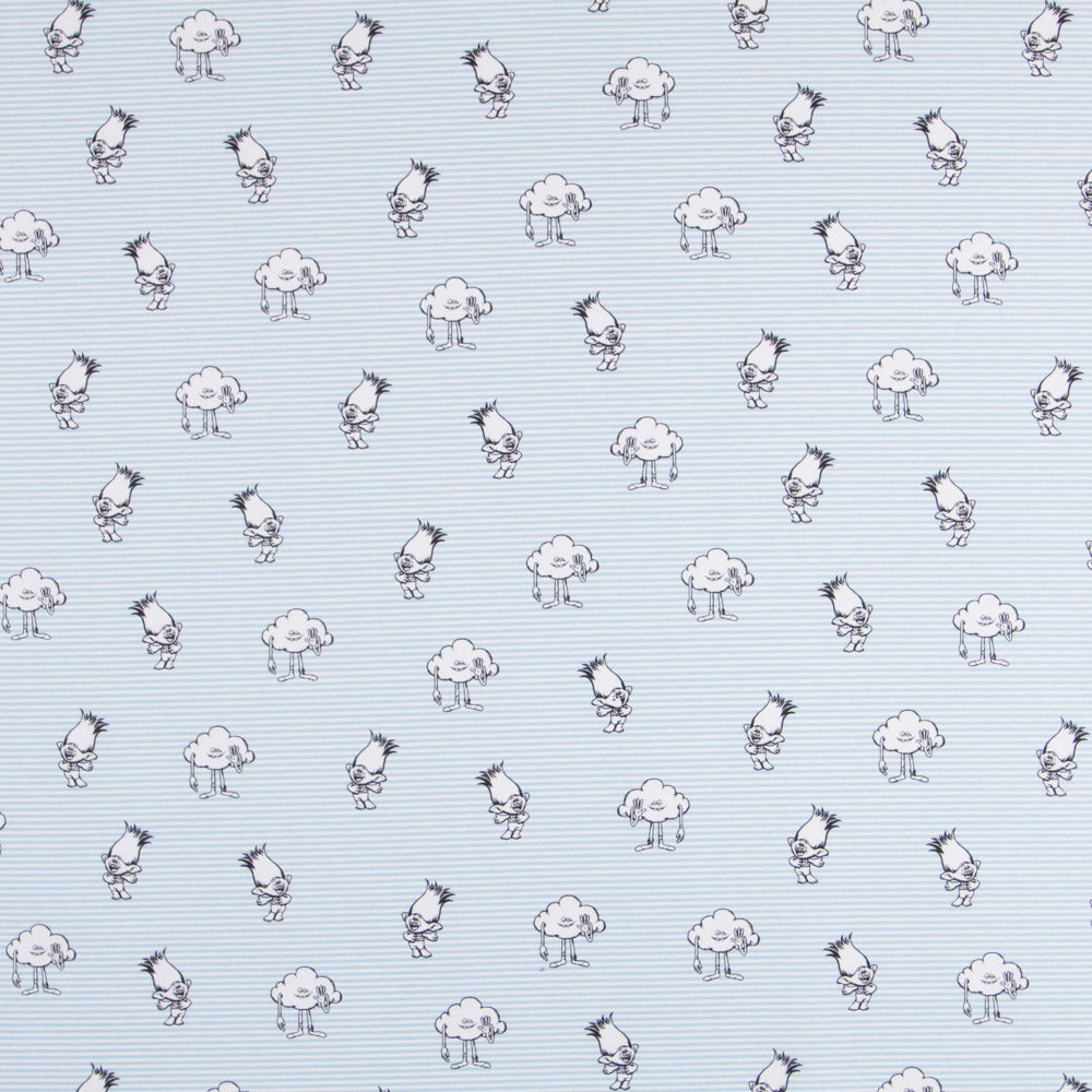 Popeline Trolls Bleu - Ribes y Casals