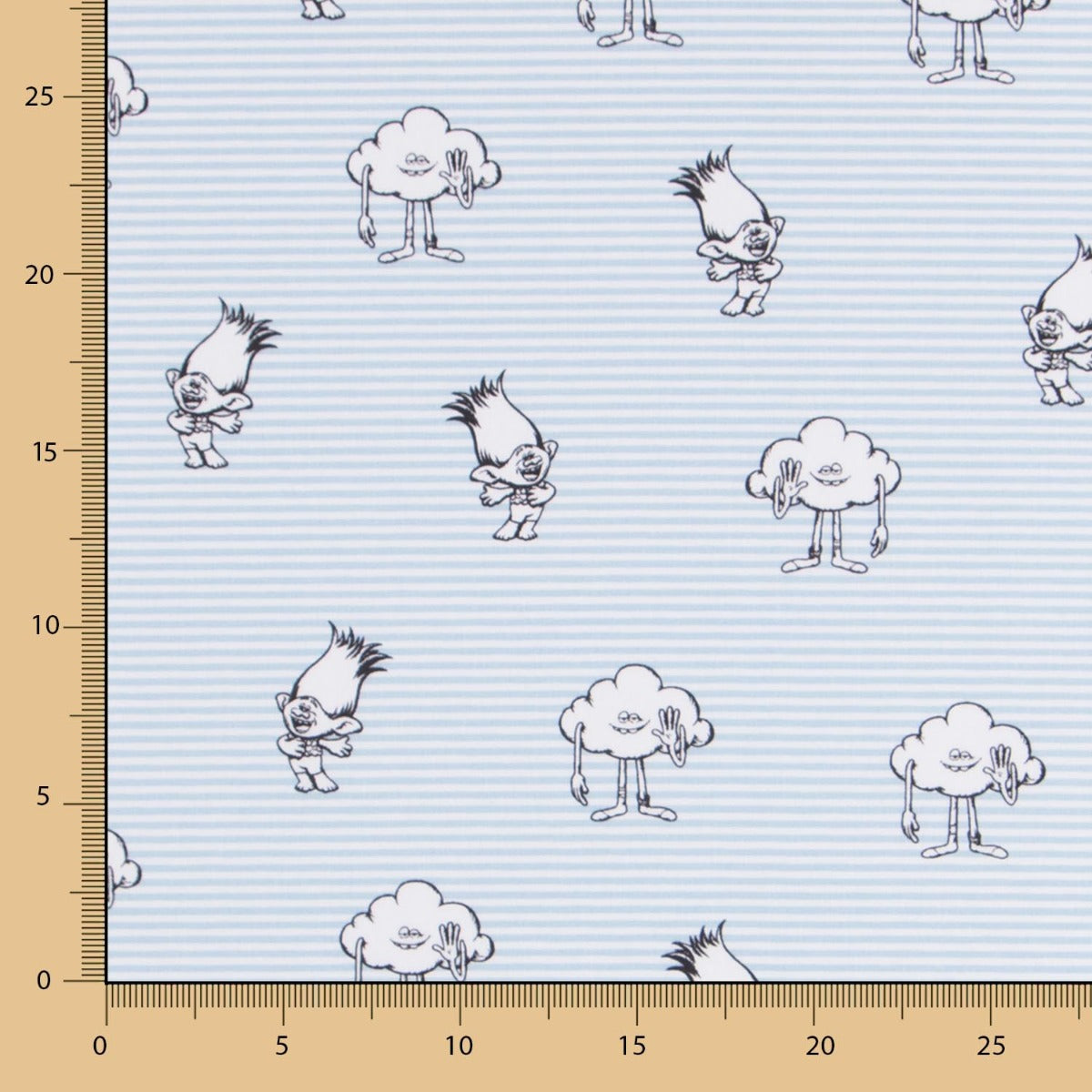 Popeline Trolls Bleu - Ribes y Casals