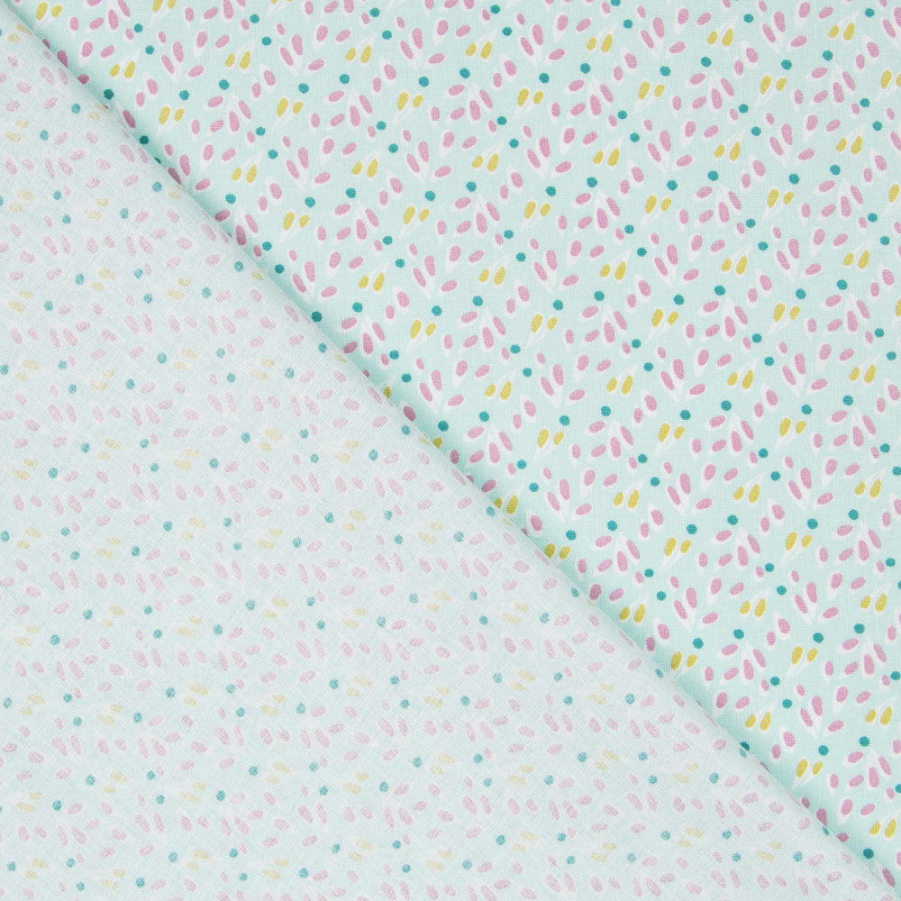 Tissu Popeline Plantes Vertes - Ribes y Casals