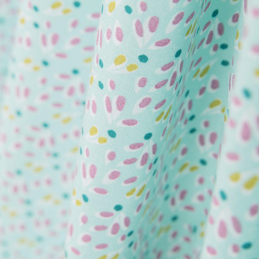 Tissu Popeline Plantes Vertes - Ribes y Casals