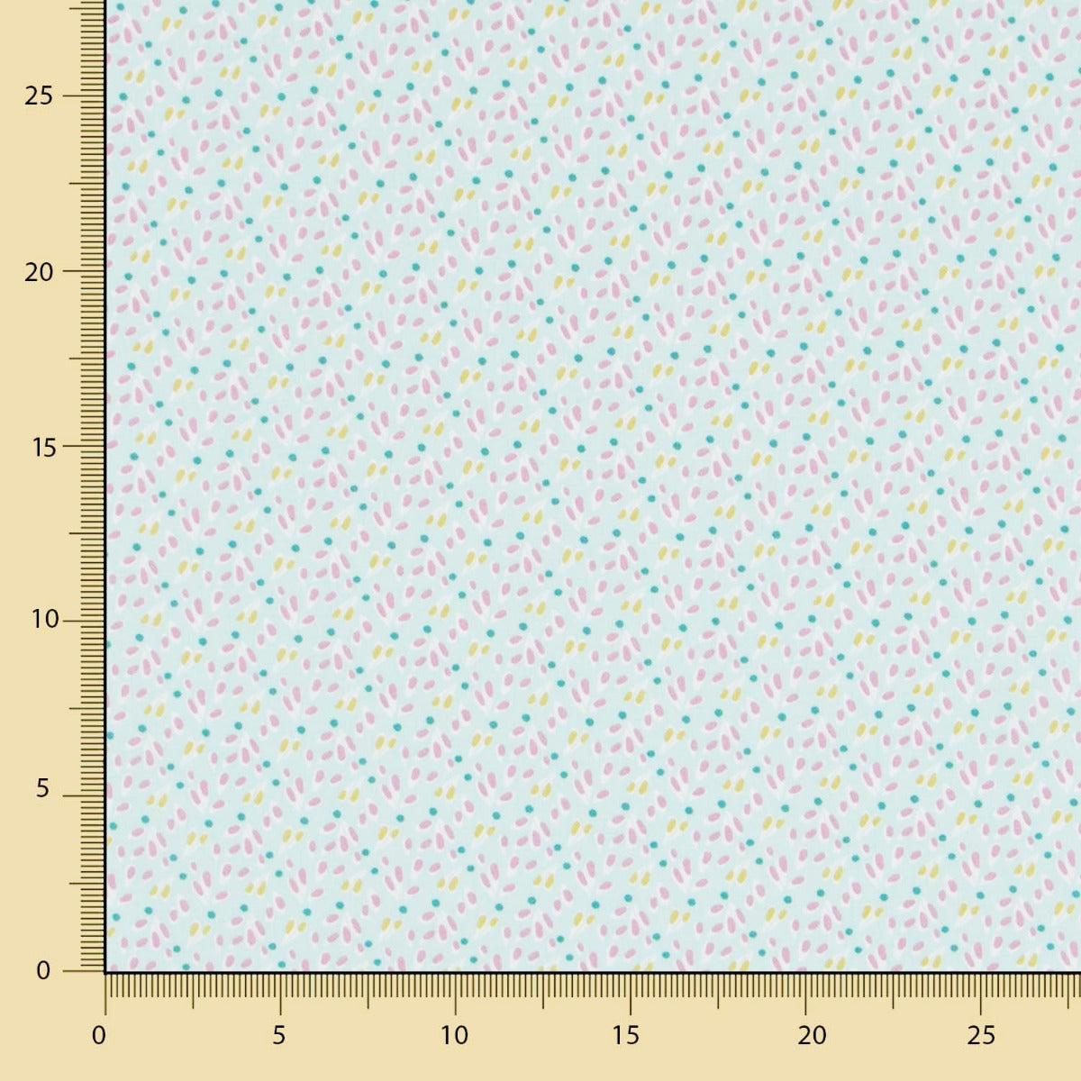 Tissu Popeline Plantes Vertes - Ribes y Casals