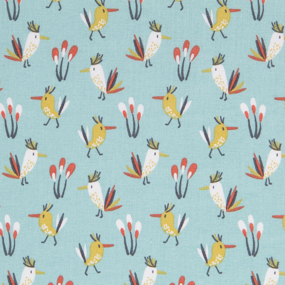 Popline Oiseaux Verts - Ribes y Casals