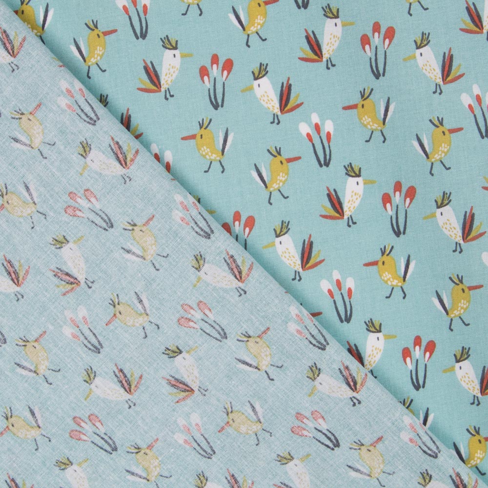 Popline Oiseaux Verts - Ribes y Casals