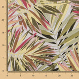 Tissu Ameublement Jacquard Ocre Tropical - Ribes y Casals