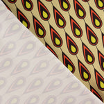 Satén Spandex Plumas Beige Doré - Ribes y Casals