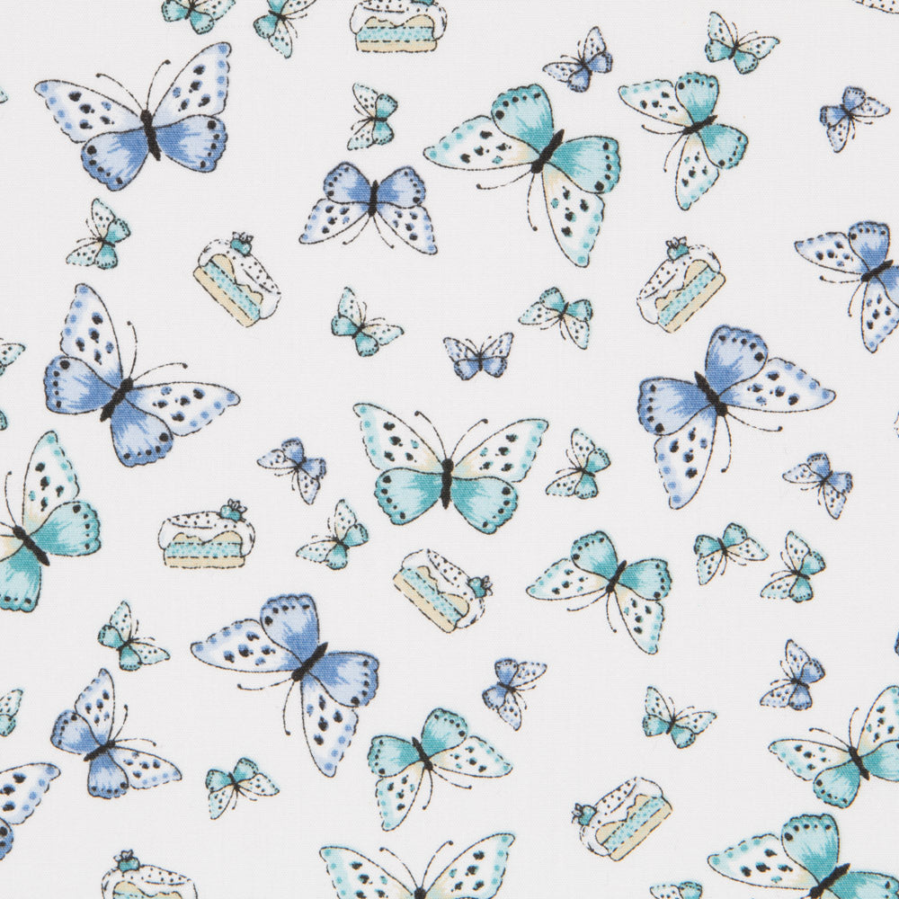 Popelín Orgánico Natura Azul - Ribes y Casals