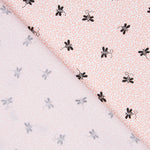 Popelín Orgánico Abejas Naranja - Ribes y Casals