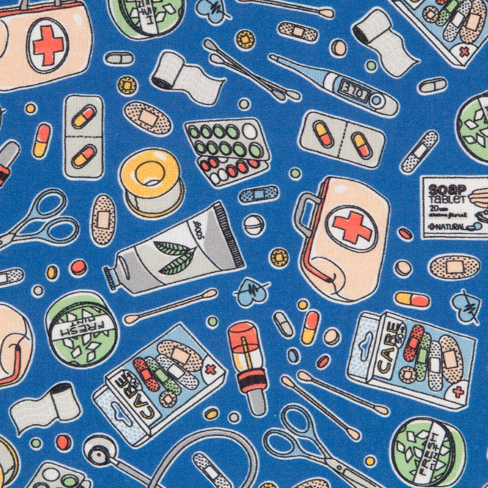 Popeline Infirmières Bleu - Ribes y Casals