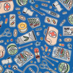 Popeline Infirmières Bleu - Ribes y Casals