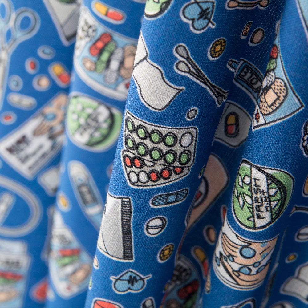 Popeline Infirmières Bleu - Ribes y Casals