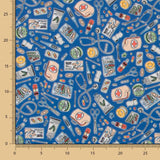 Popeline Infirmières Bleu - Ribes y Casals