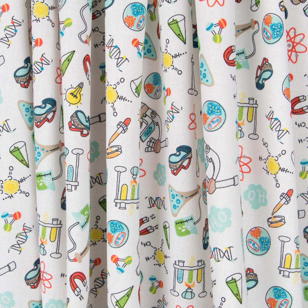 Popeline Science Blanc - Ribes y Casals