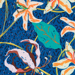 Viscose Bleu Foncé Tropical - Ribes y Casals