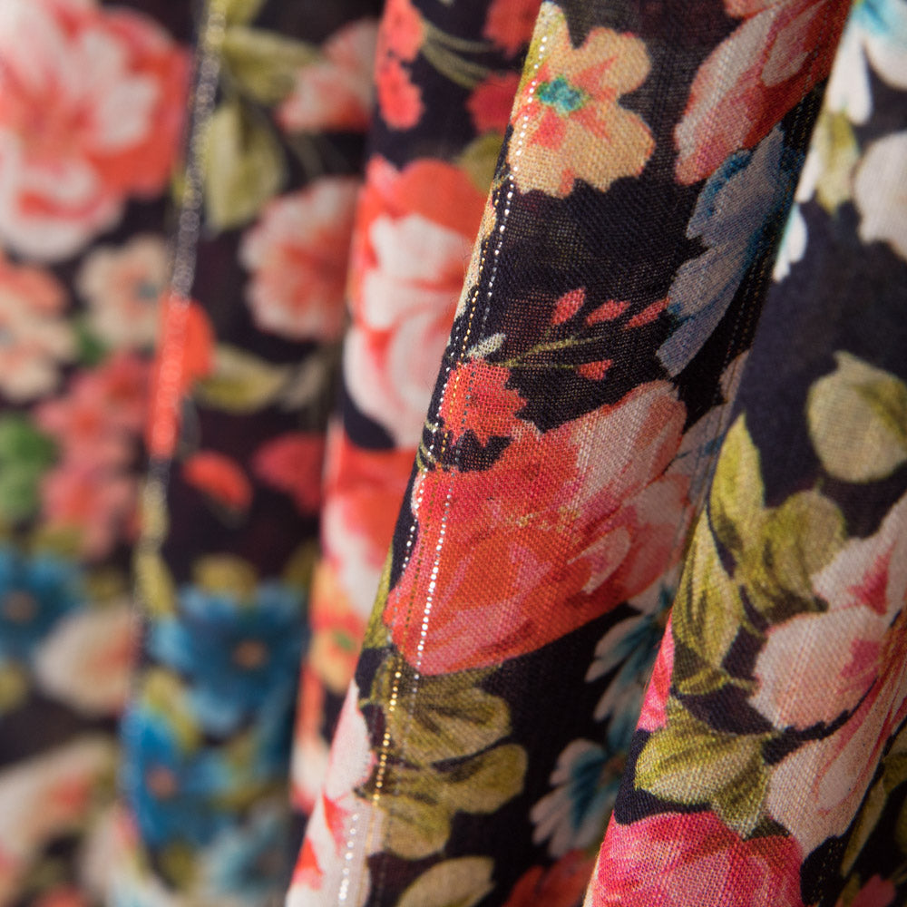 Viscose Lurex Crétonne Blue - Ribes y Casals