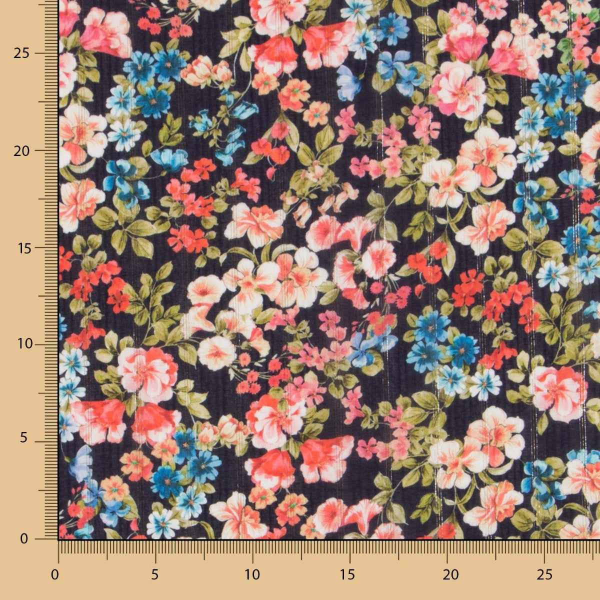 Viscose Lurex Crétonne Blue - Ribes y Casals