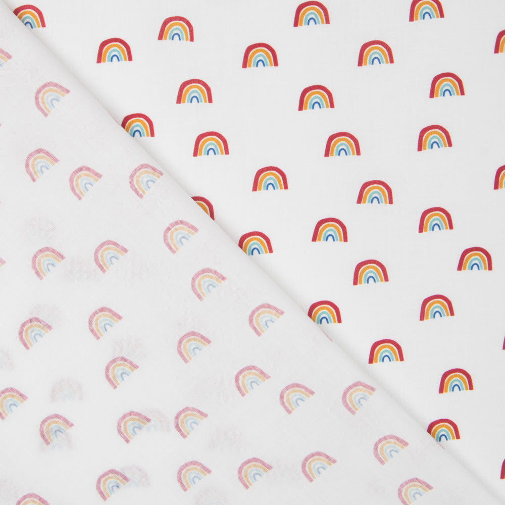 Tissu Coton Antibactérien Arcs Blancs - Ribes y Casals