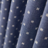 Tissu Coton Fin Denim Trèfle - Ribes y Casals