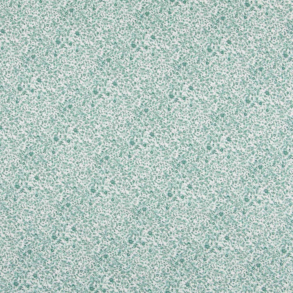 Tissu Coton Antibactérien Fleurs Vertes - Ribes y Casals