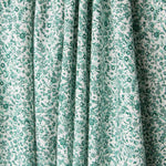 Tissu Coton Antibactérien Fleurs Vertes - Ribes y Casals