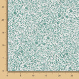 Tissu Coton Antibactérien Fleurs Vertes - Ribes y Casals