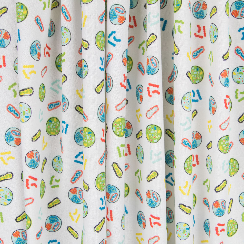 Retal Algodón Bacterias Blanca 100x145 cm - Ribes y Casals