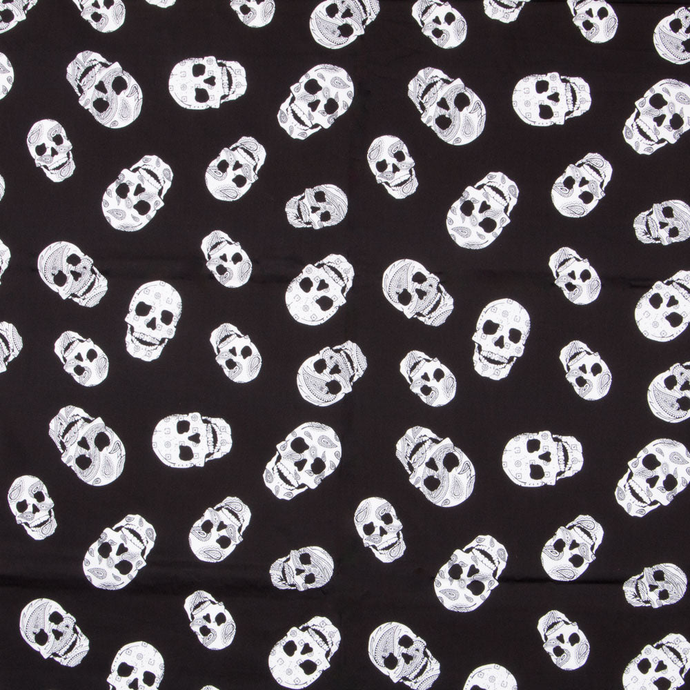 Coton Skulls Cachemire Noir - Ribes y Casals