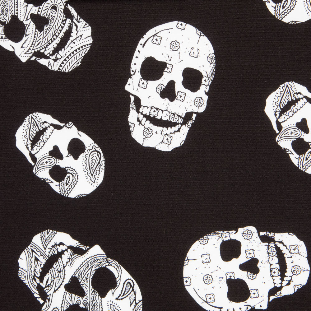Coton Skulls Cachemire Noir - Ribes y Casals