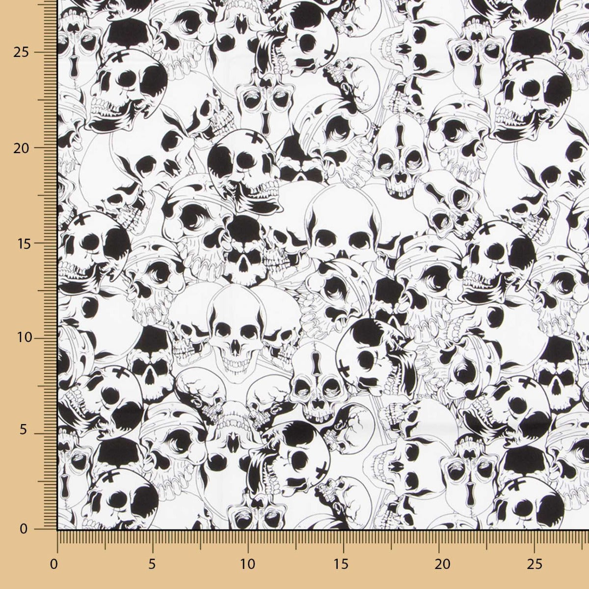 Coton Skulls Warriors Noir - Ribes y Casals